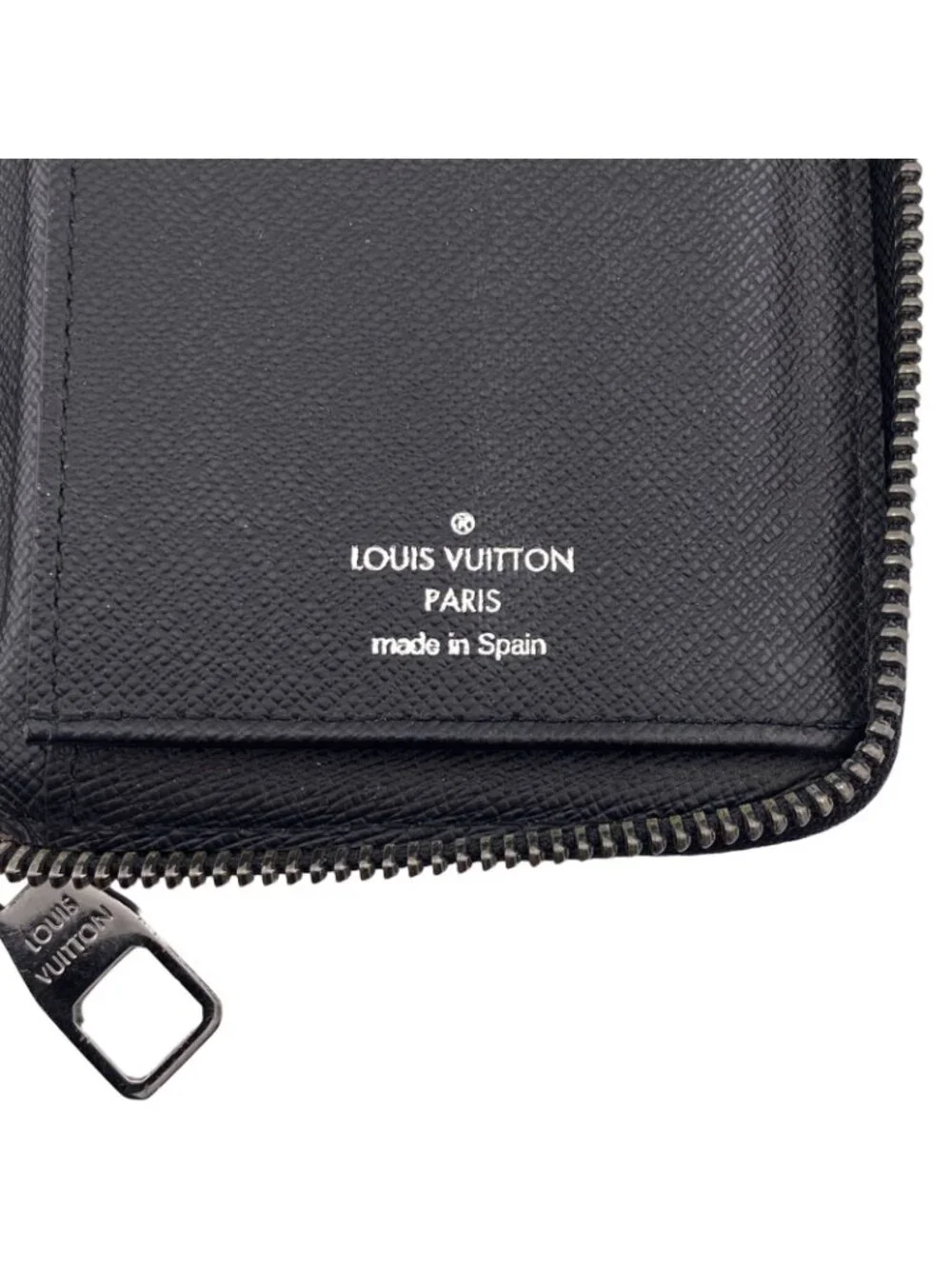 Louis Vuitton Zippy Wallet Vertical Monogram Eclipse Zip Around Black Gray